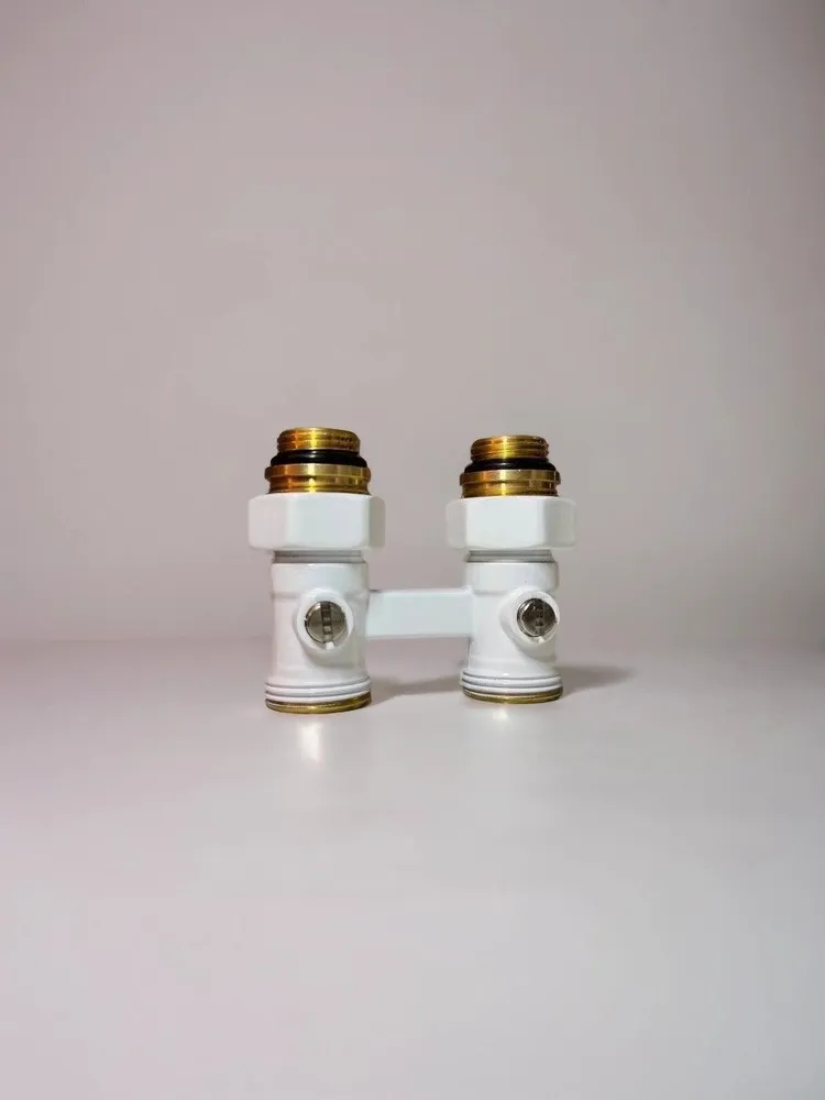 Узел нижнего подключения прямой 1/2"х3/4" EK (белый) Узел нижнего подключения прямой 1/2"х3/4" EK (белый) — изображение 2